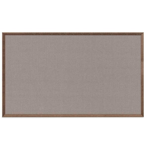 United Visual Products Decor Wood Combo Board, 72"x48", Walnut/Black Porcelain & Cobalt UV705DEFAB-WALNUT-BLKPORC-COBACC - main